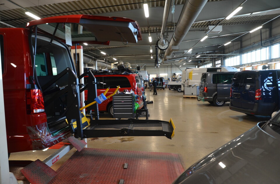 STOR PRODUKSJON: Etac Bil AS er en av de største aktørene i Norge innen bilombygging.