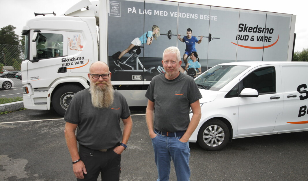 FØLGER SITUASJONEN TETT: Hans Petter Trondsen (t.v.) og Svein Arne Trøen, eiere og henholdsvis daglig leder og markedssjef i Skedsmo Bud & Vare AS.