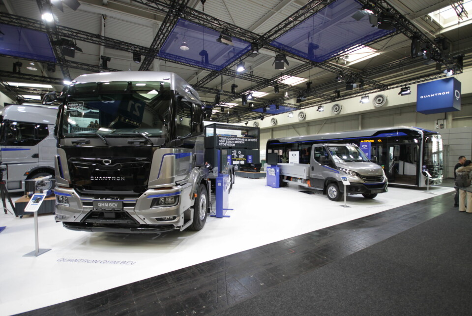Quantron tilbyr alt fra lastebiler til varebiler og busser med batterielektrisk eller hydrogenfyrt drivlinje.
