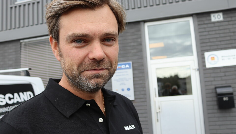 STARTET VERKSTED: Tommy Rolsdorph-Engen driver stort med tømmerbiler i Innlandet. Nå har han sammen med Ole Gunnar Digerud startet et kjedeverksted i regi av Meca.