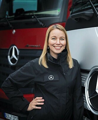 VARSLER ENDRINGER: Stina Fagerman, sjef for markedsføring, salg og service hos Mercedes-Benz Trucks.