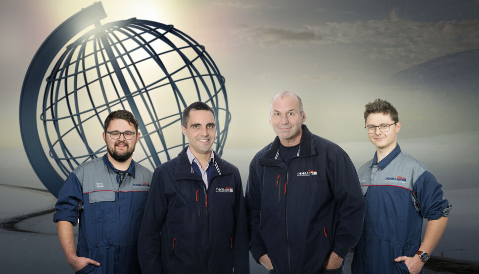 KLARE: Mario Speck, Erich Hofmann, Theo Widmer og Patrik Morgenthaler fra den sveitsiske Renault Trucks-forhandleren Thomann Nutzfahrzeuge AG. KLARE: Mario Speck, Erich Hofmann, Theo Widmer og Patrik Morgenthaler fra den sveitsiske Renault Trucks-forhandleren Thomann Nutzfahrzeuge AG.