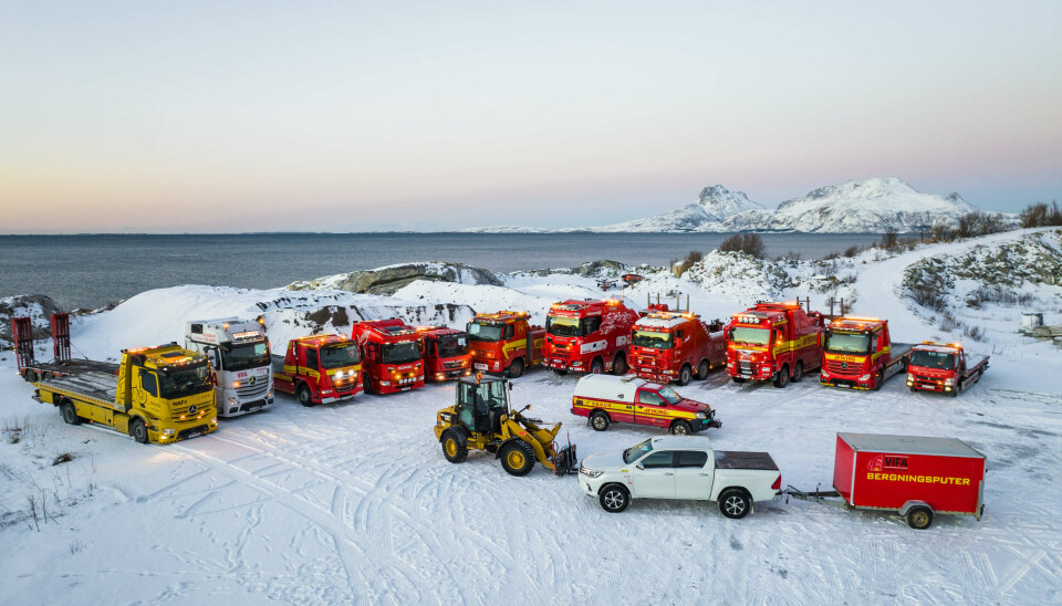 FAUSKE: Nord Salten Auto AS og Vifa Bilberging AS går sammen om etableringen av Salten Tungberging AS. Foto: Drone Nord FAUSKE: Nord Salten Auto AS og Vifa Bilberging AS går sammen om etableringen av Salten Tungberging AS. Foto: Drone Nord