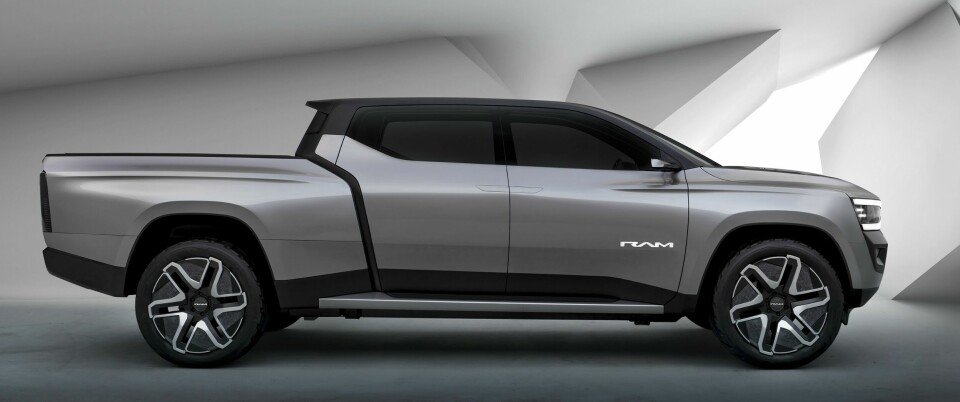 Ram 1500 Revolution Battery-electric Vehicle (BEV) Concept side profile
