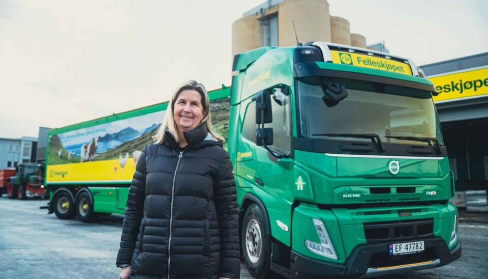 BARE BEGYNNELSEN: - Dette er starten på framtidens transport for oss, sier Ada Schjelderup i Felleskjøpet. BARE BEGYNNELSEN: - Dette er starten på framtidens transport for oss, sier Ada Schjelderup i Felleskjøpet.