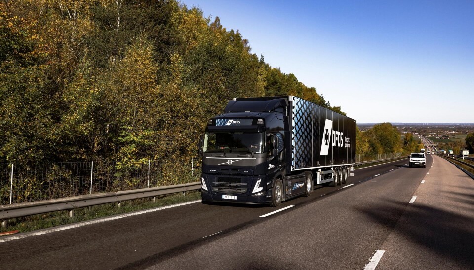 STOR ORDRE: DFDS, som omtaler seg som Nord-Europas største integrerte shipping- og logistikkselskap, skal totalt ha 125 Volvo FM Electric. STOR ORDRE: DFDS, som omtaler seg som Nord-Europas største integrerte shipping- og logistikkselskap, skal totalt ha 125 Volvo FM Electric.