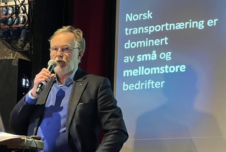 SNAKKER FOR BILEIERNE: Viseadministrerende direktør i Norges Lastebileier-Forbund, Jan-Terje Mentzoni.