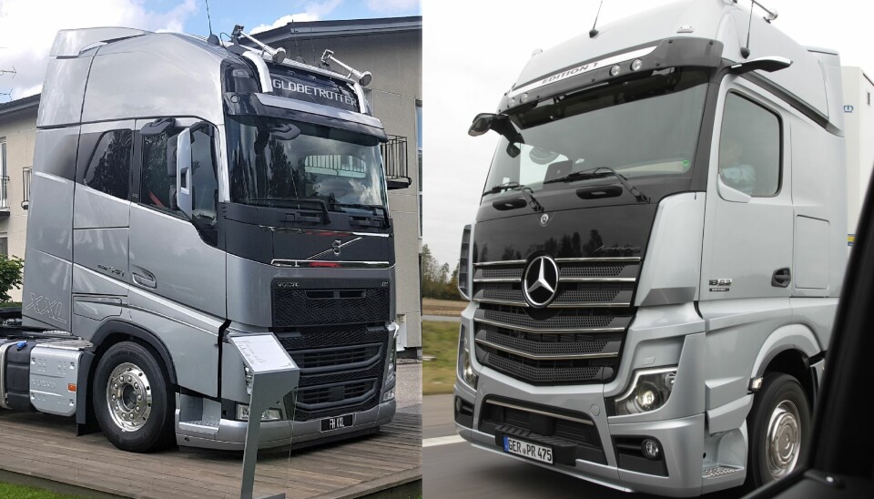 FULL FART: Volvo Group og Daimler Truck leverer gode tall så langt i år.