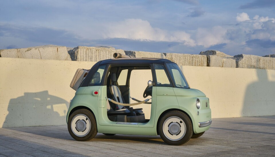 Fiat Topolino klar for stranden.