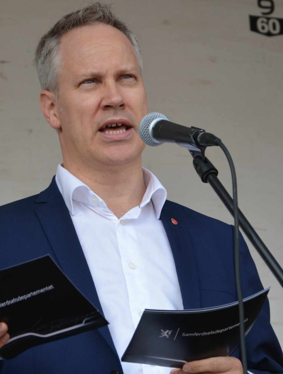 ÅPNET: Samferdselsminister Jon-Ivar Nygård sto for åpningen av kampanjen.