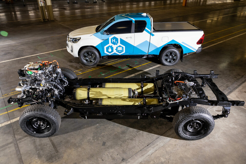 Hydrogen-elektrisk Toyota Hilux