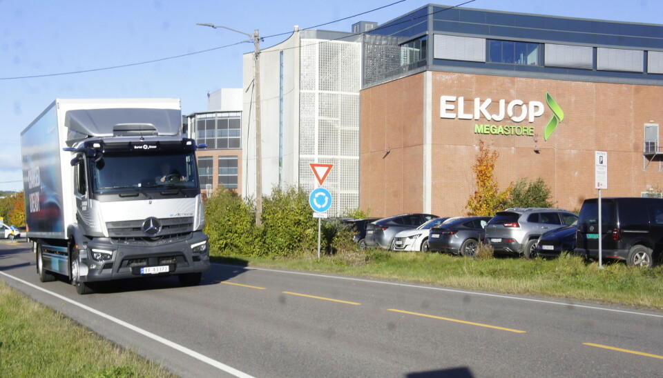 DISTRIBUSJON: Det er først og fremst distribusjon eActros 300 er bygget for. Ikke Oslo-Bergen.