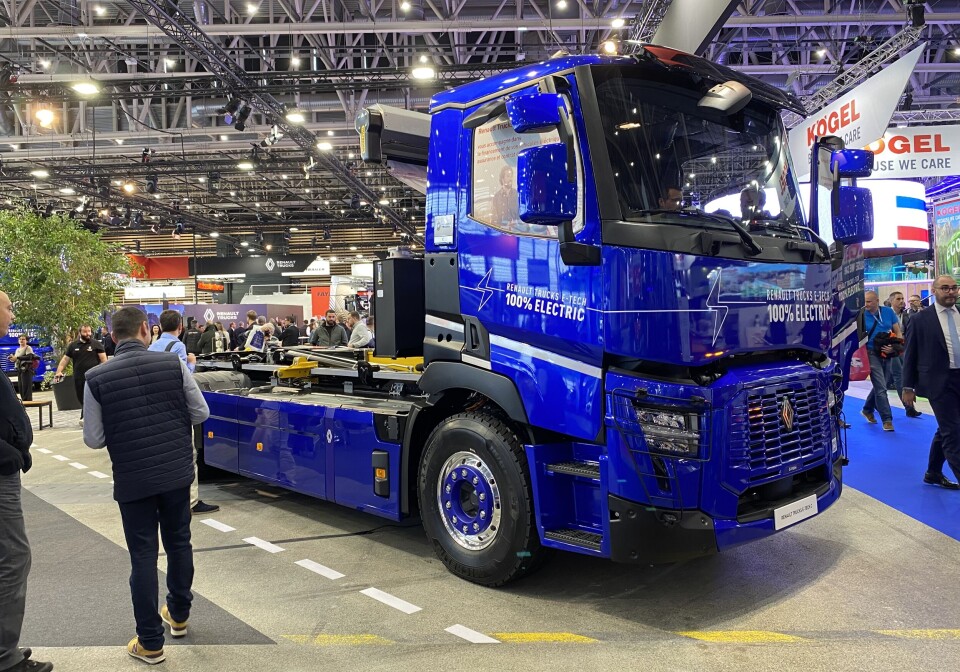 TUNG: Renault er også klar med tunge el-lastebiler.