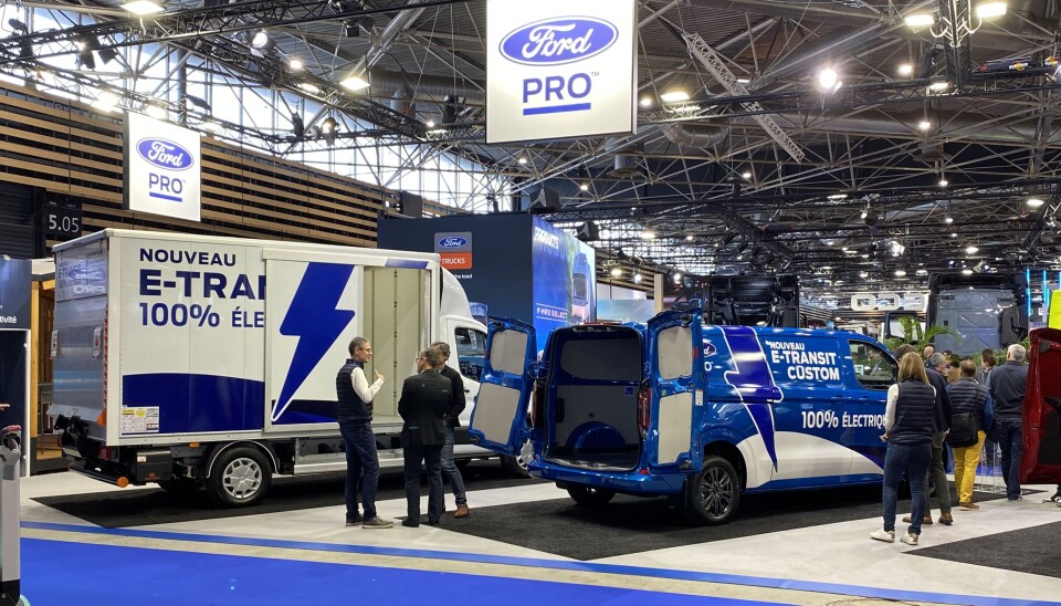 TRANSIT: Hos Ford var det ikke minst bredden av el-alternativer i Transit-serien som ble lagt merke til.