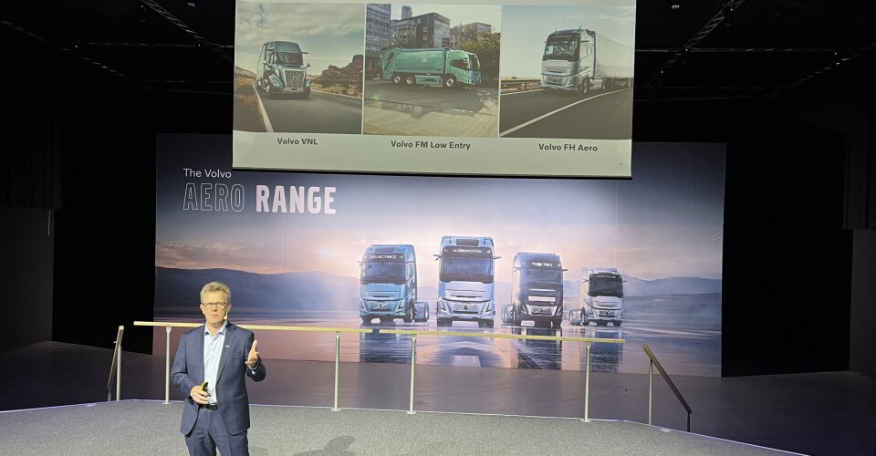 HAR ELEKTRISK OVERTAK: Roger Alm, toppsjef for Volvo Trucks, rapporterer at de i første kvartal økte sin andel i det elektriske tungbilmarkedet til 54,1 % (fra 50,2).