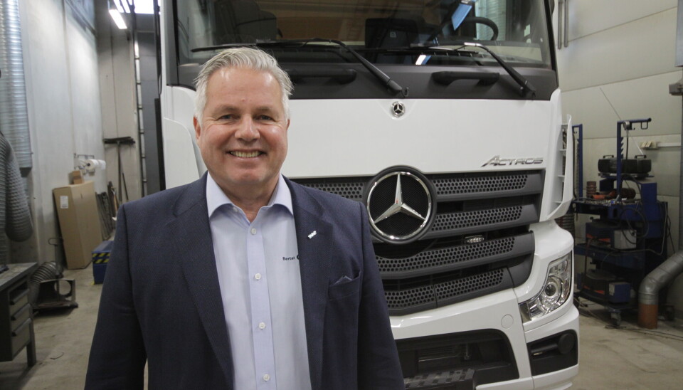 Fornøyd Lastebil og buss-sjef Jarle Viuls. Tross lavere omsetning, oppnådde selskapet sitt beste resultat på lang tid.