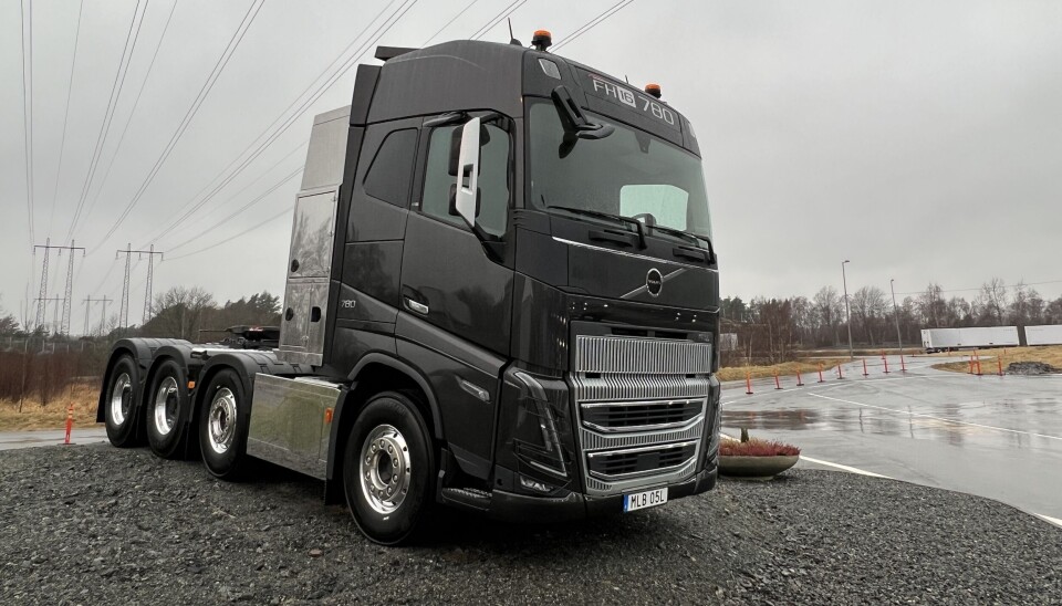 STERKEST: Volvo omtaler nye FH16 med 780 hk som 'Europas sterkeste lastebil'.