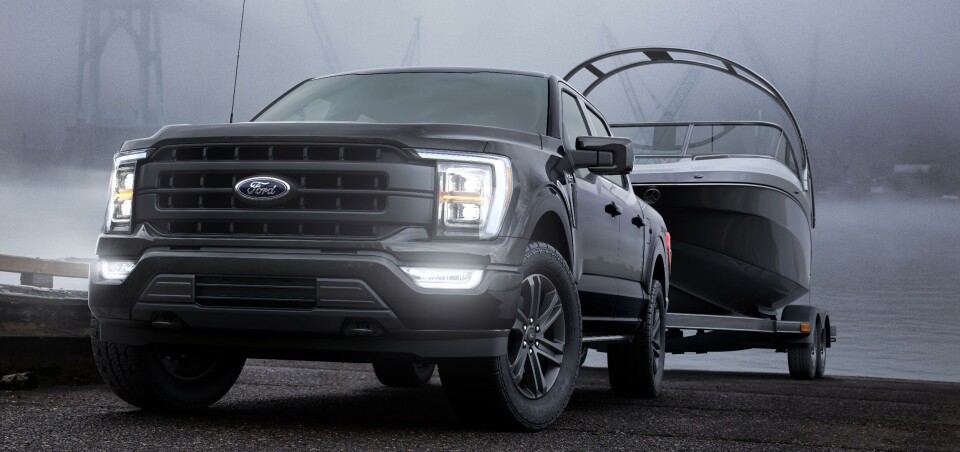 KOMMER: De første F-150-modellene som introduseres i Norge er Lariat 5.0L V8 og Limited 3.5L PowerBoost Hybrid V6. Forventet startpris er rundt 1,2 millioner eks. mva.