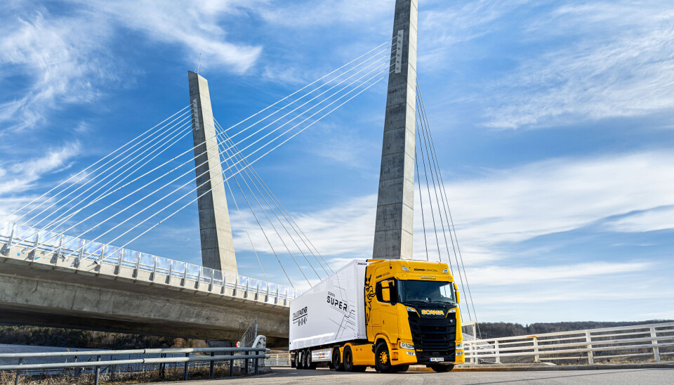 REKKESEKSER: Scania skal vise sin nye showbil, en 770S med V8’er, men den var ikke klar for foto da artikkelen ble publisert. En 560S med rekkesekser, som på bildet, kommer også.
