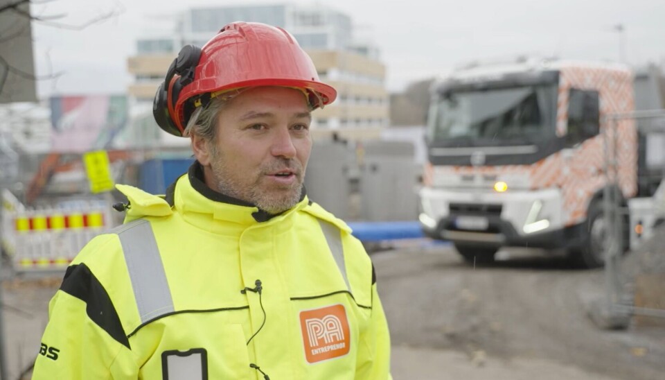 KRITISK: Lars-Fredrik Moe-Helgesen, daglig leder i PA Entreprenør AS, mener Oslo kommune gjør feil i å sidestille elektriske lastebiler og lastebiler med gassmotor.
