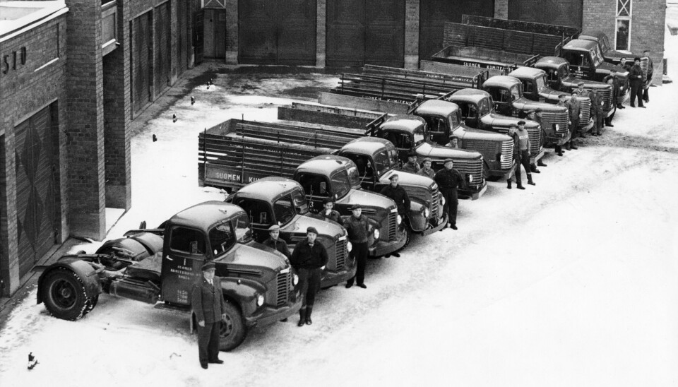 LASTEBILDEKK: Siden det første vinterdekket i 1934 har Nokian fortsatt å utvikle vinterdekk til lastebiler.