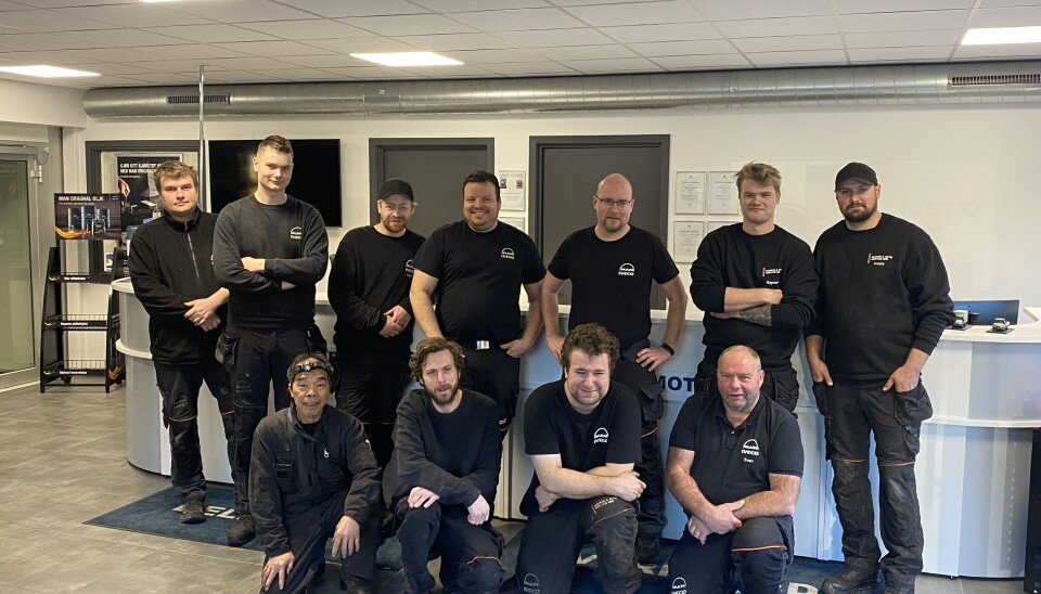 TEAMET: Bjørn Tore Hovland vil være kontaktpersonen i Kristiansand ved Maskin & Auto Service Sør AS sitt verksted, hvor kundene vil få rådgivning og hjelp fra dette teamet.