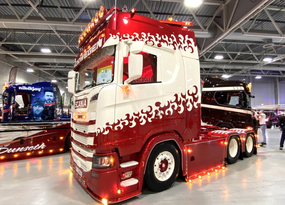 LEKKERT: At Andreas Nittebergs Scania brukes i daglig drift er vanskelig å fatte, med tanke på hvor strøken den fremstår.