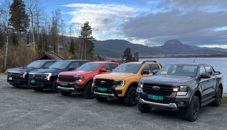 GULLREKKA: Pickup er en prioritet hos Ford, og ingen av konkurrentene kan per i dag matche denne paletten.