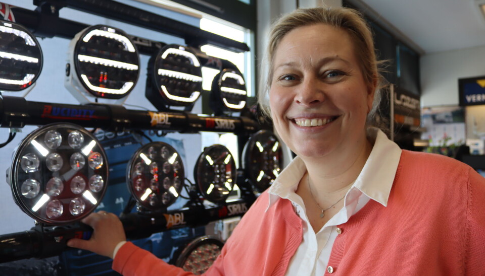 MERKER ØKT PÅGANG: Katrine Køste i Egil Verne AS.