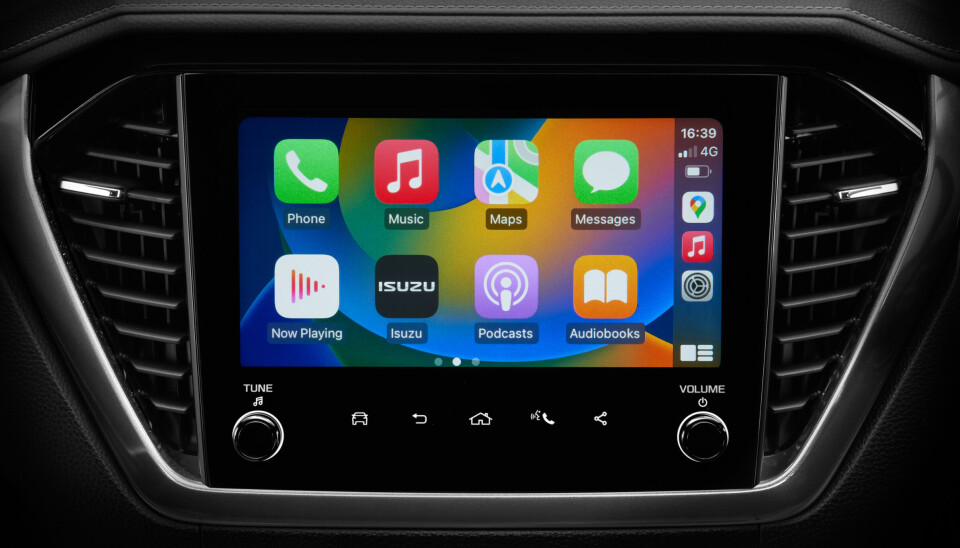 Mulighet for Apple CarPlay.