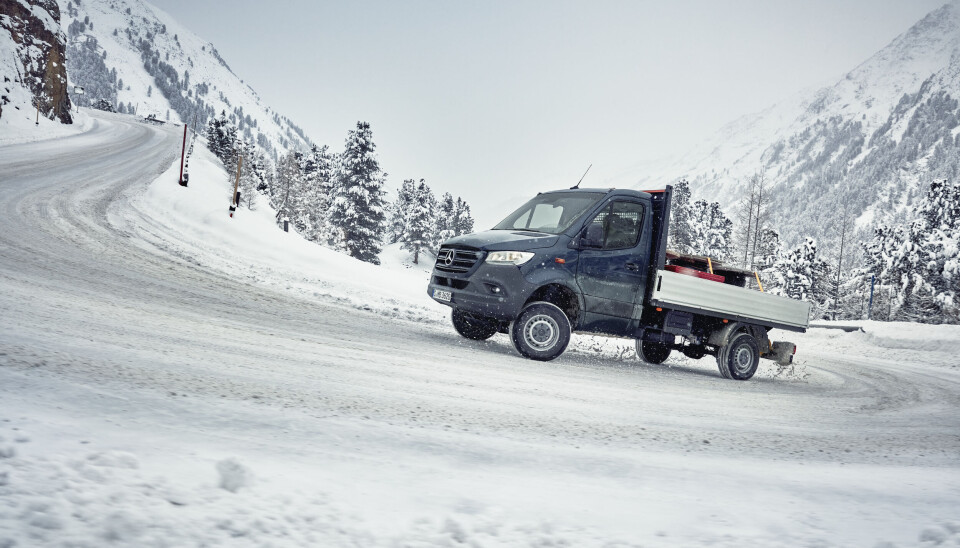 Sprinter 4X4 i arbeid.