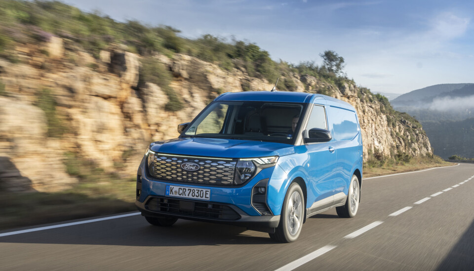 HAR VOKST: Ford E-Transit Courier med 2,9 kubikkmeter lastekapasitet.