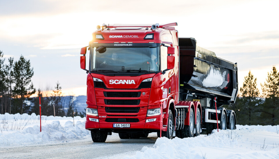 Scania R 460 med komprimert biogass og ekstra rekkevidde på Bauma 2025