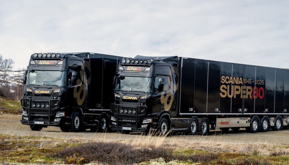 Super 80-trailere på vei til de første verkstedfestene i Trøndelag.