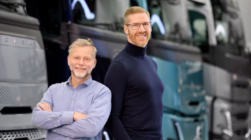 Anders Tenstam, teknisk spesialist på aerodynamikk, Volvo Trucks og Mattias Hejdesten, ingeniør i aerodynamikk, Volvo Trucks