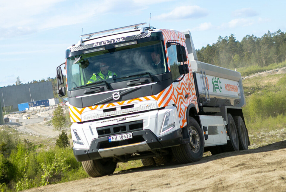 KLAR: El-tippbilene finnes - og fungerer, ifølge Volvo.