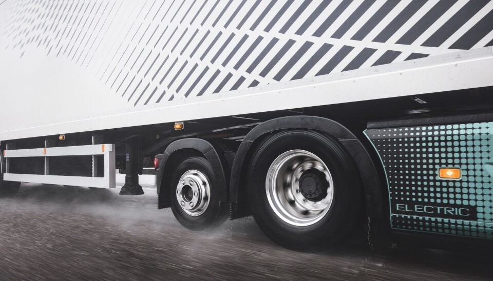 Løpeakselen i 6×2 konfigurasjonen gir mulighet for flere batterier, gir gunstig vektfordeling og høy nyttelast, forklarer Volvo.
