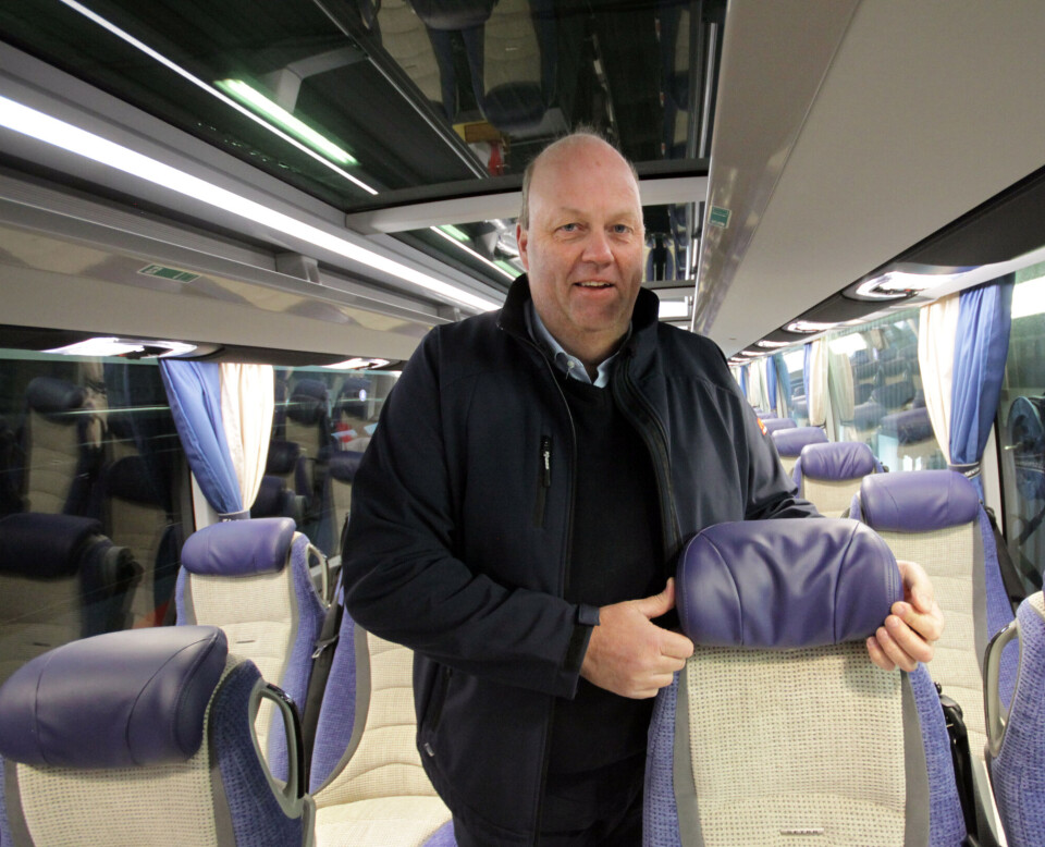 Alle Kjetils Setra-busser er toppversjonen HDH i 5-serien.