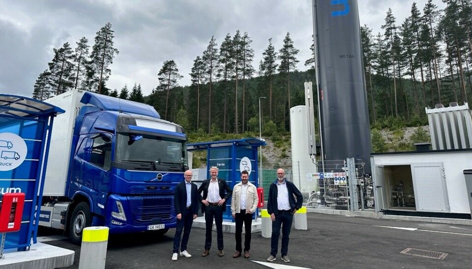 Jogeir Munkeby fra Gasum, Trond Jerve fra Gasum, Bjørn Røst Kjørmo fra GLP og Rune Herje fra Reitan-selskapet Kolly har tro på biogass som virkemiddel for å kutte utslipp.