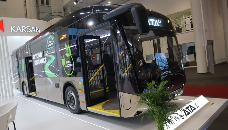 Nye e-ATA LE var hovedattraksjonen hos Karsan på UITP i Hamburg nylig.