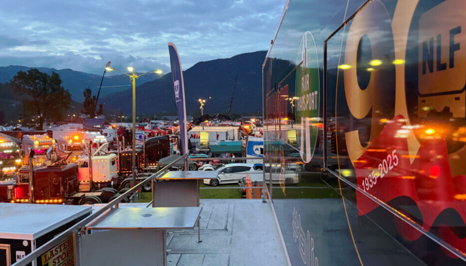 Her var NLF-hengeren innom countryfestivalen i Seljord.