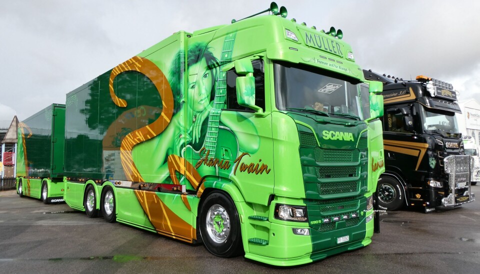 Nummer to ble Müller fra Sveits, med Scania 590S.