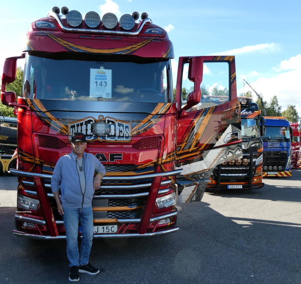 Thord Åke 'Tudde' Gahne fra Gotland, som har deltatt i Nordic Trophy i mange år med ulike biler, hadde denne gangen bygd opp en helt ny lastebil.