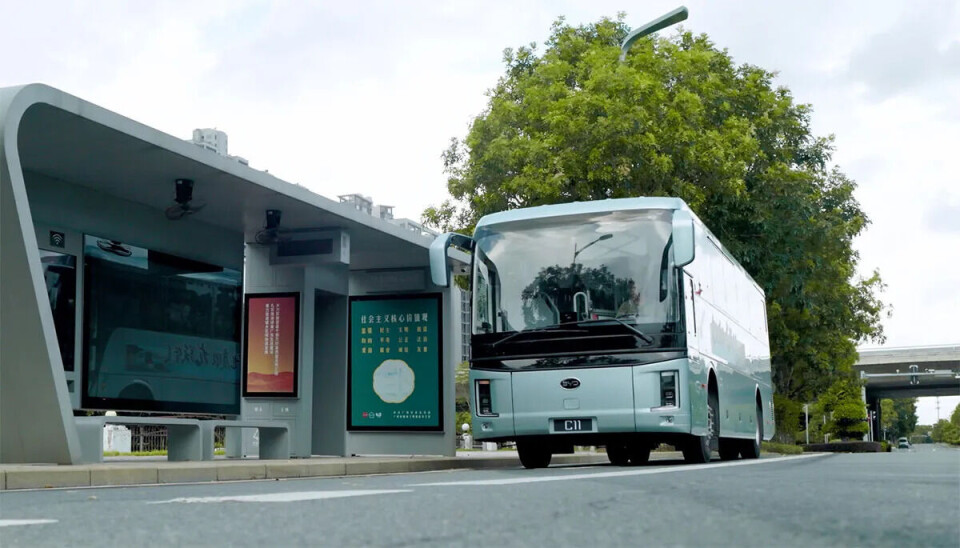 Ved presentasjonen hadde de montert en buss oppå den nye plattformen. En 11 meters C11 som kunne by på 400 km med full AC.
