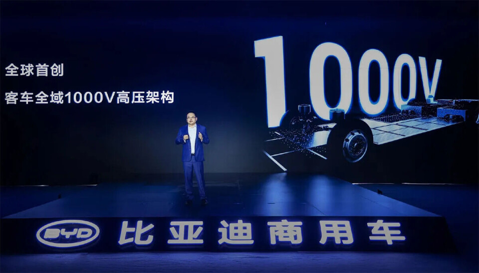 Plattformen ble presentert på et BYD-arrangement i den kinesiske storbyen Hangzhou mandag 15. september.