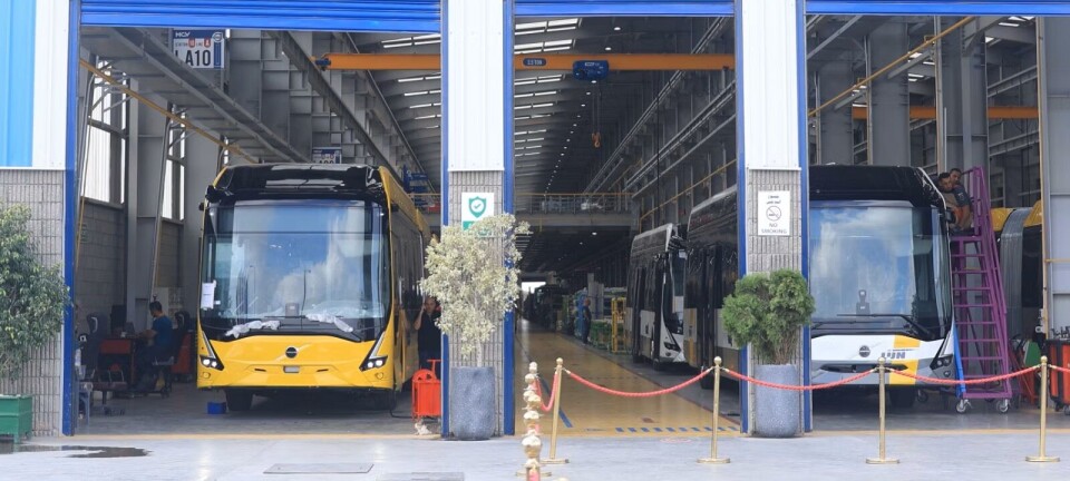 Åpnet ny produksjonslinje i Egypt, dedikert Volvo busser for Europa