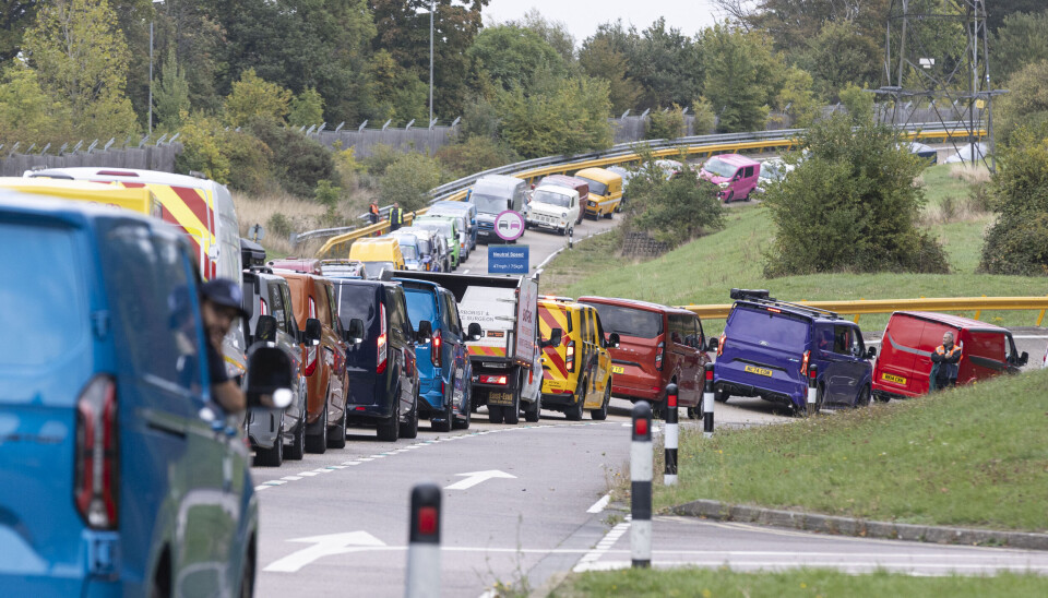 Aldri har du sett så mange Transit i ulike generasjoner som i kortesjen i Essex nylig.