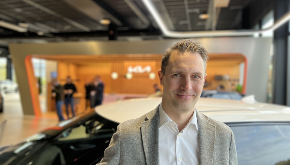 Kia-sjef Thomas Meiner gleder seg til å selge varebiler.