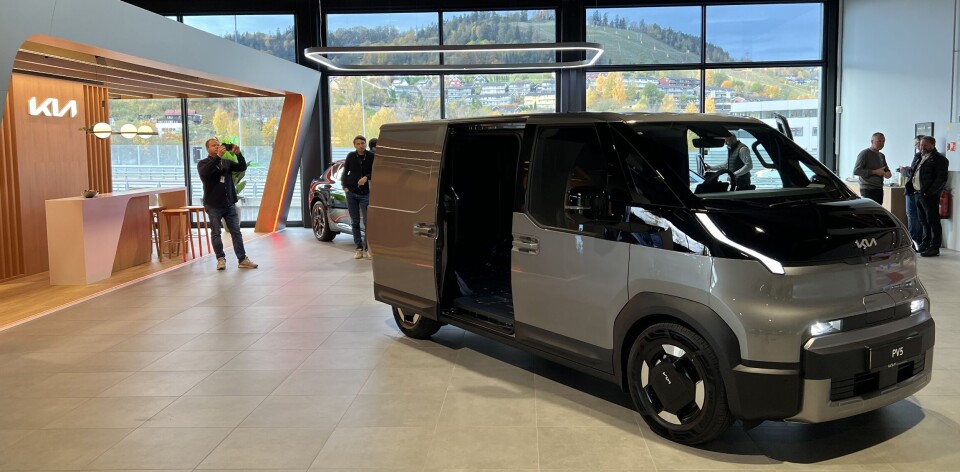 PV5 Cargo, den første av en rekke nye varebilmodeller fra Kia, ble vist for første gang i Norge mandag 13. oktober.