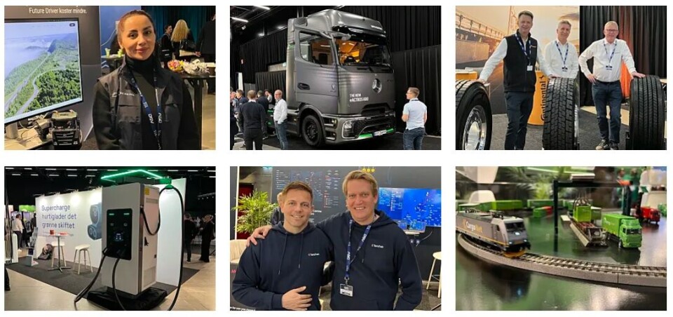 Her ser du noen av de vi møtte på i messeområdet på Transport & Logistikk.